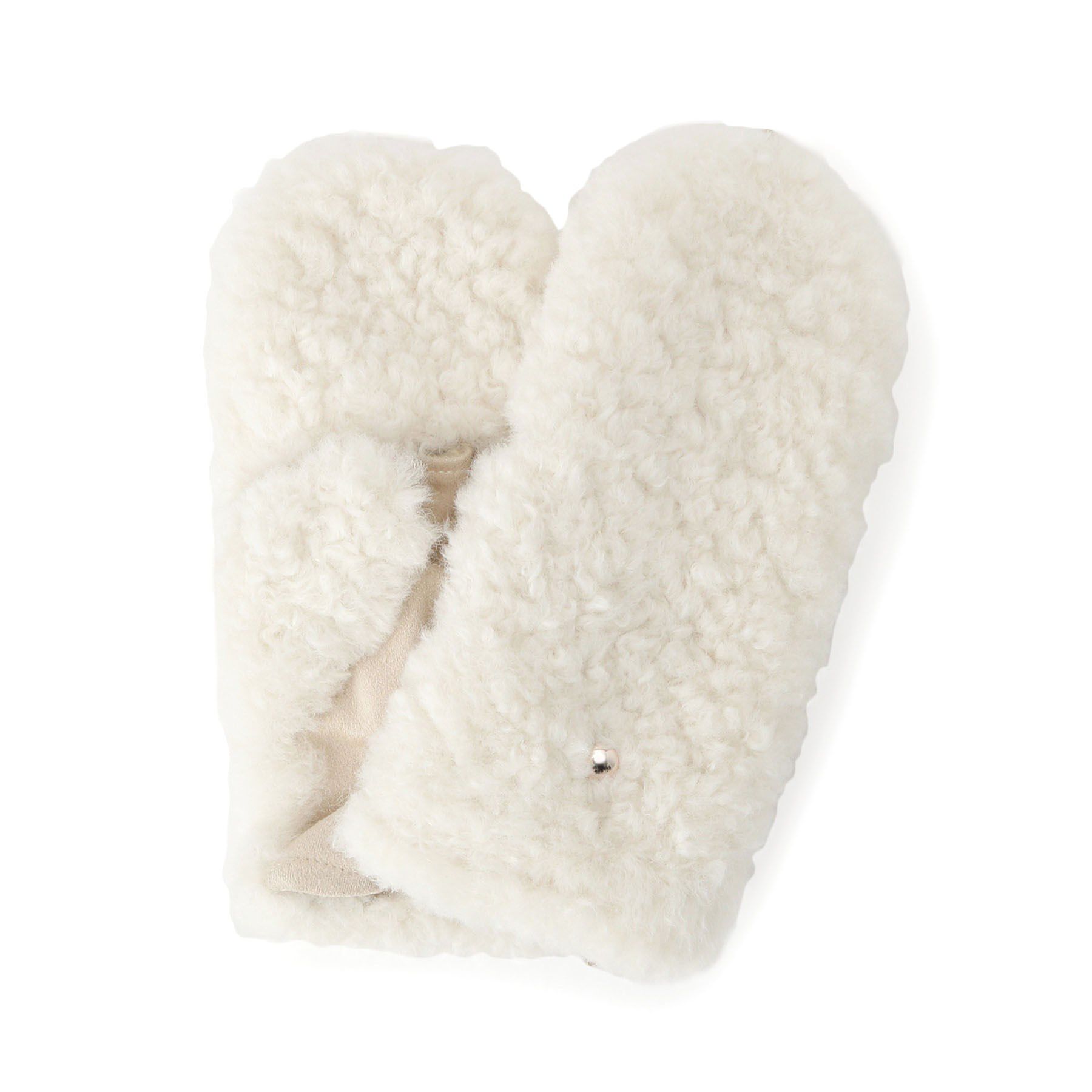 Dessin「KIDSボアミトン」|手袋|アイボリー(004)