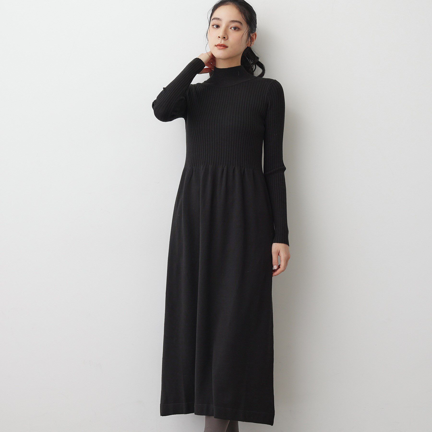 Dessin「【2点セット・洗える】シャギーベストニットワンピース」|スーツ|