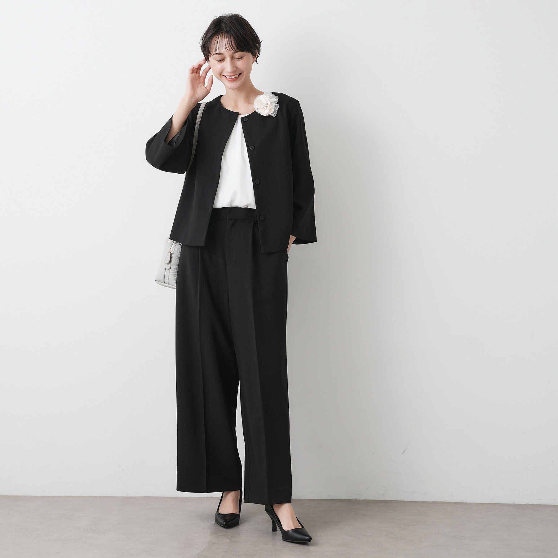 Dessin「【入卒／セレモニー／セットアップ可能】ダブルクロスワイドパンツ」|その他|