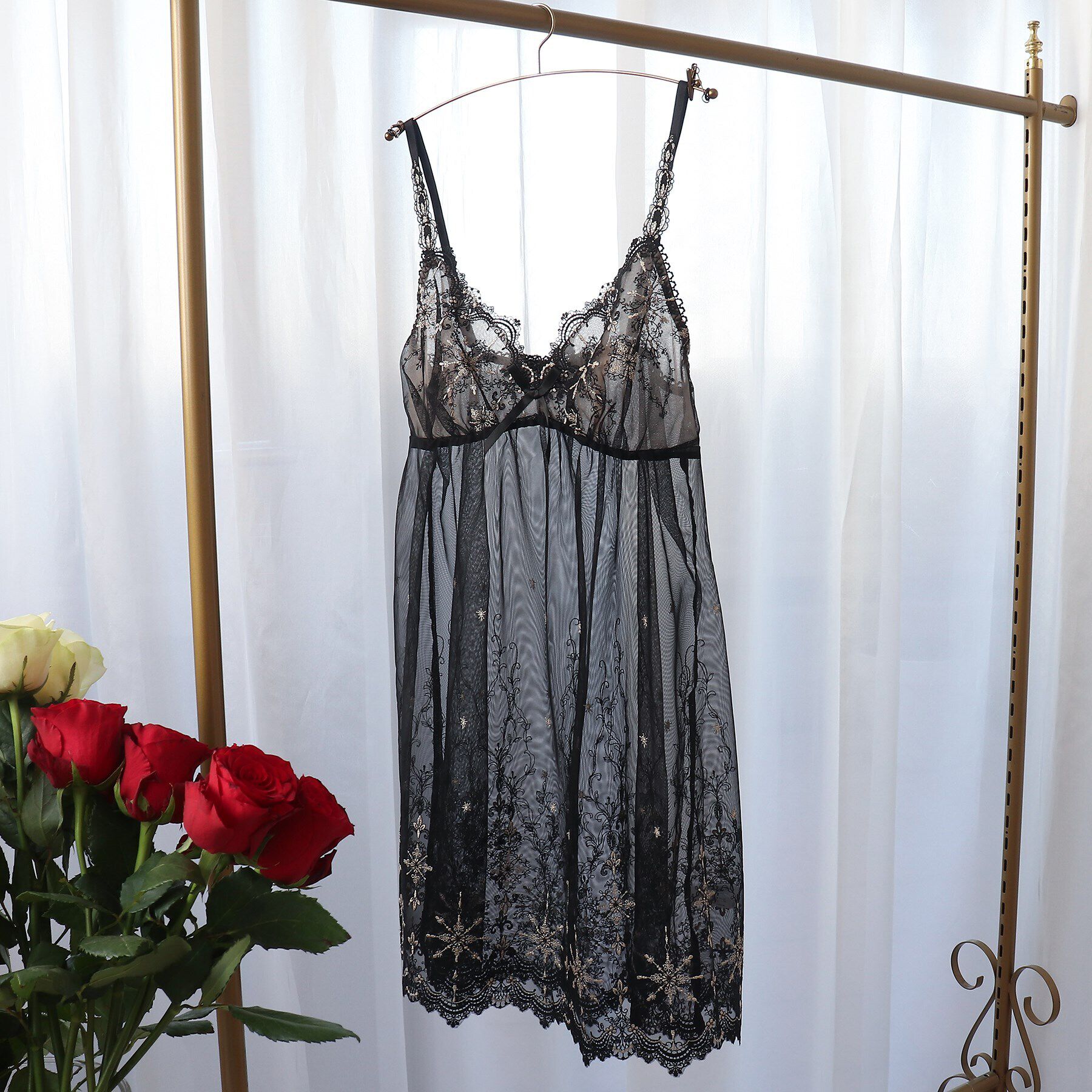 Risa Magli「ファビエンヌ スリップ」|キャミソール|ブラック(019)