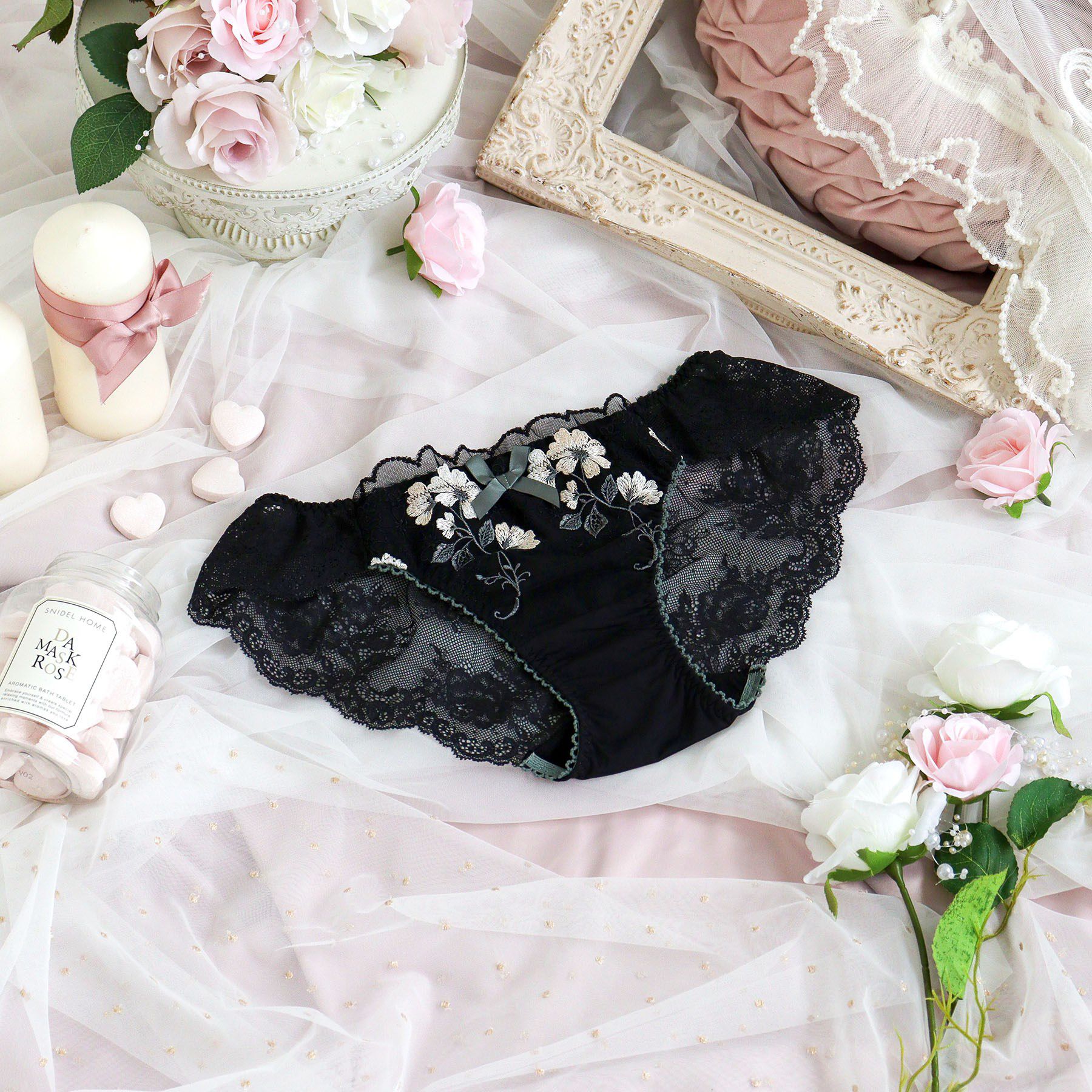 Risa Magli「プティット レースショーツ」|インナー|ブラック(019)