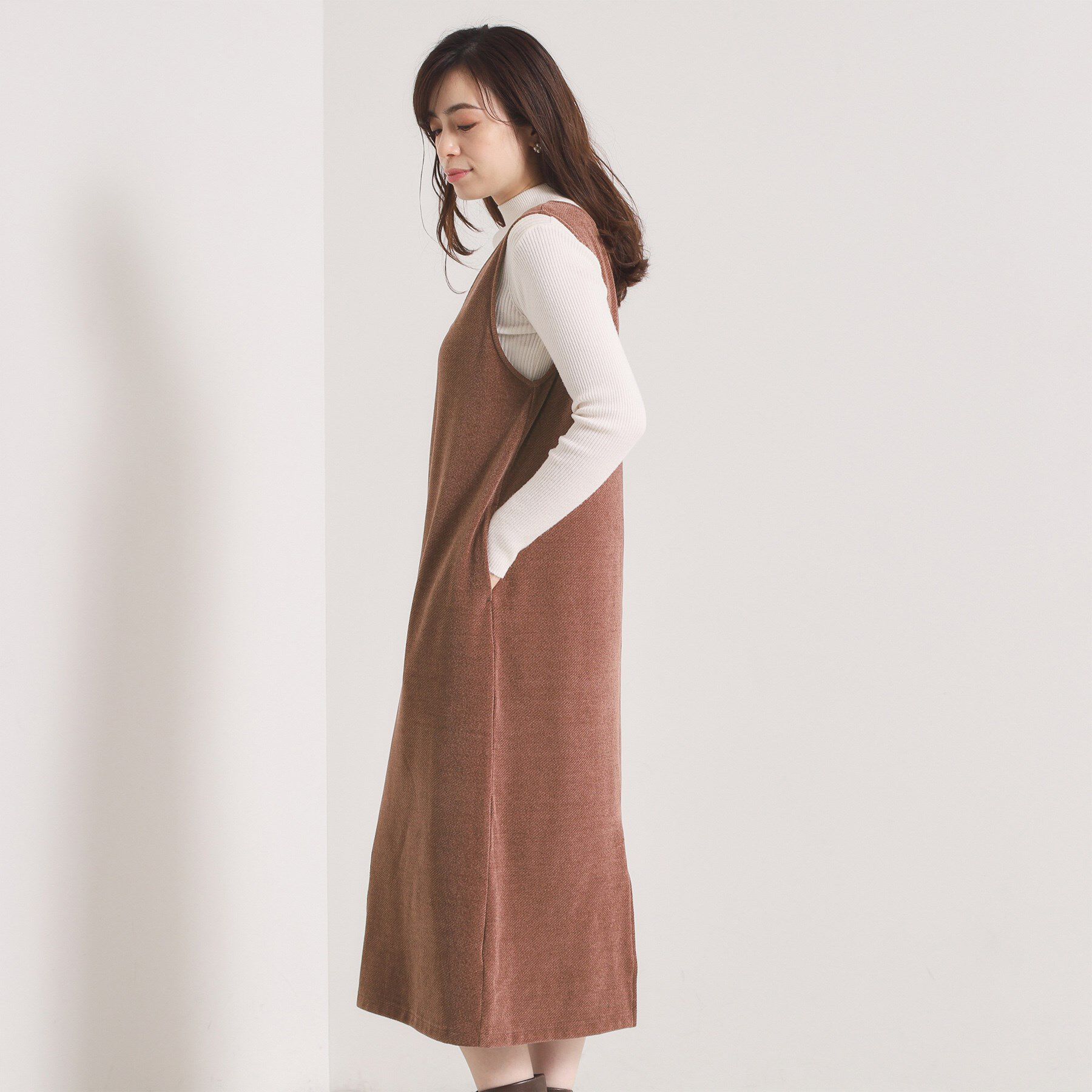 ITS&rsquo;DEMO「【手洗い可】カットツイルジャンスカ」|ワンピース|