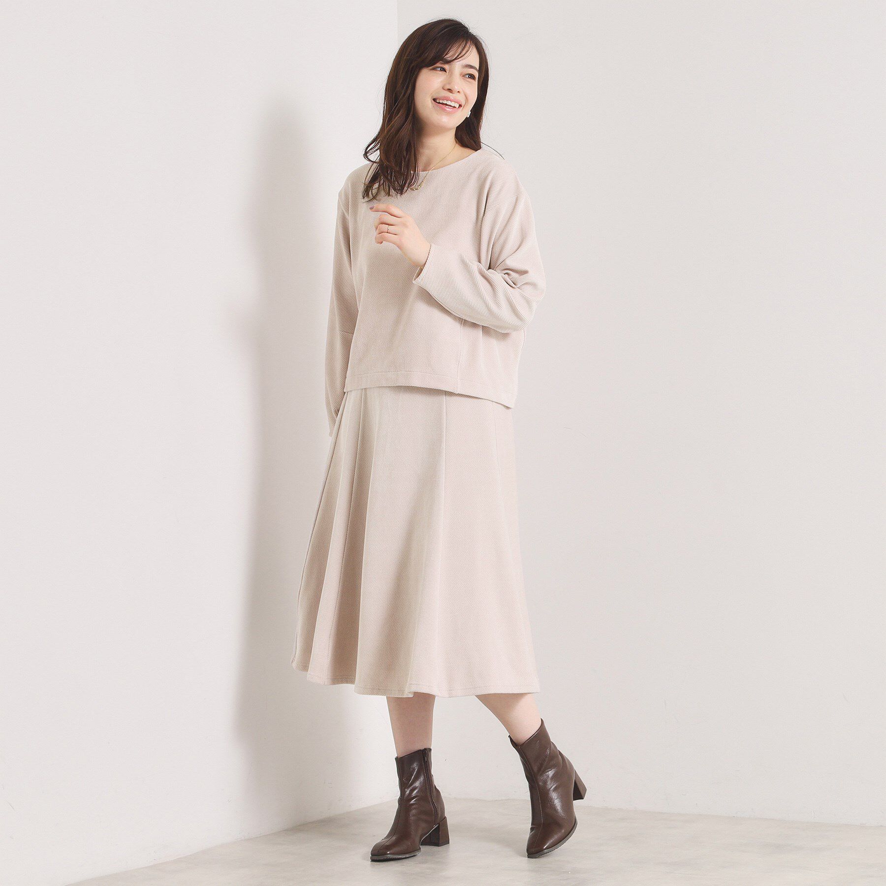 ITS&rsquo;DEMO「【手洗い可／セットアップ可】カットツイルスカート」|スカート|