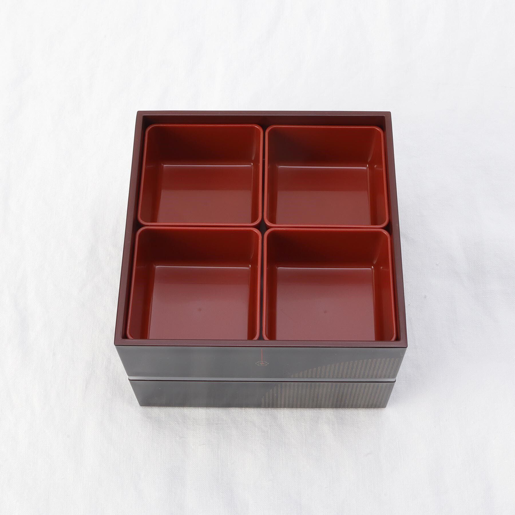 212 KITCHEN STORE「むすび 5.0寸 二段重（中子付) 黒」|食器・キッチングッズ|