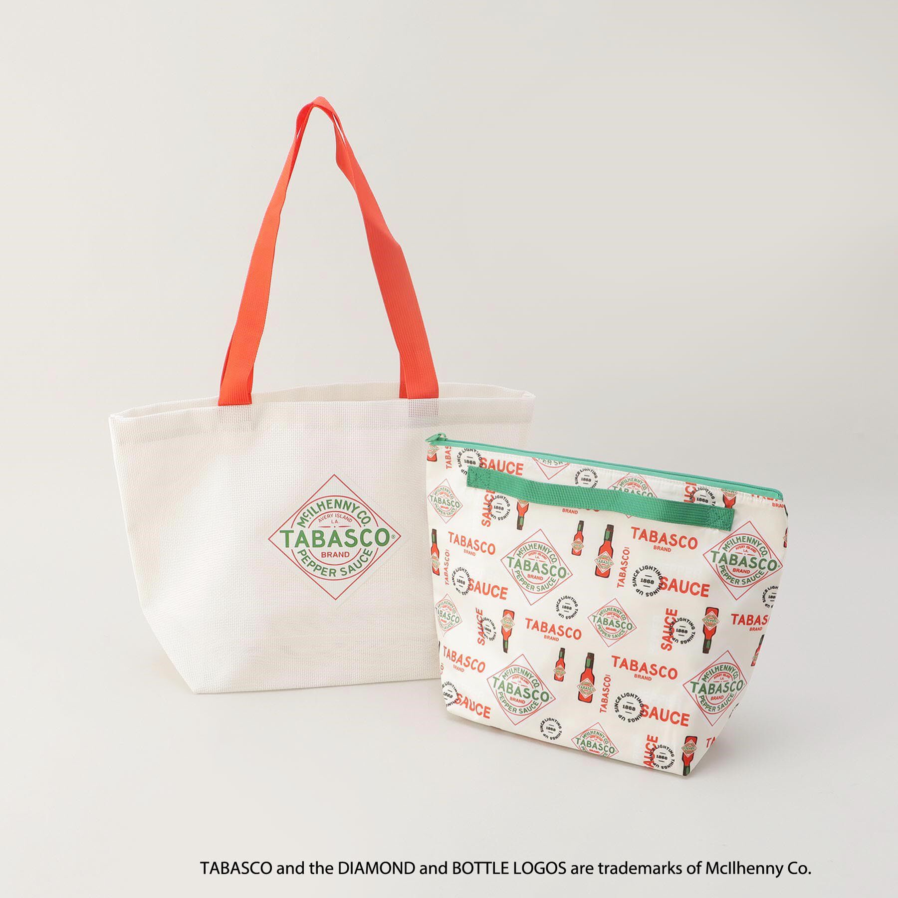 212 KITCHEN STORE「保冷ポーチ付きメッシュトートL WH ＜TABASCO(R) タバスコ＞」|その他|その他