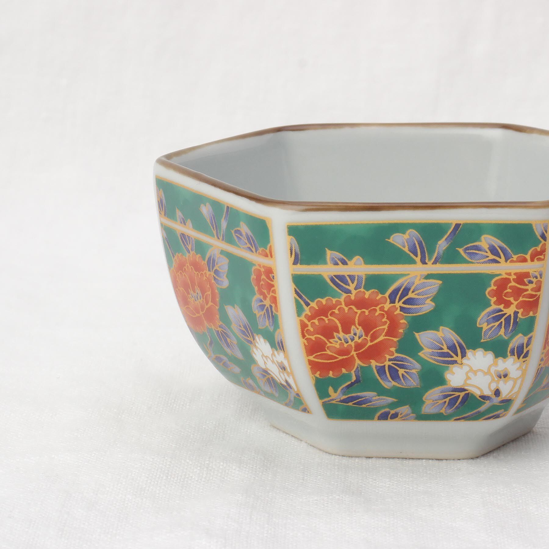 212 KITCHEN STORE「六角鉢 緑彩牡丹」|食器・キッチングッズ|