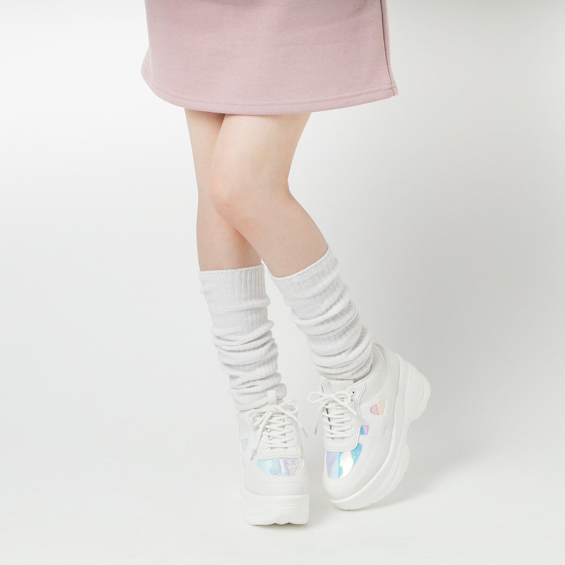 csT&P「厚底ハートオーロラスニーカー」|スニーカー|