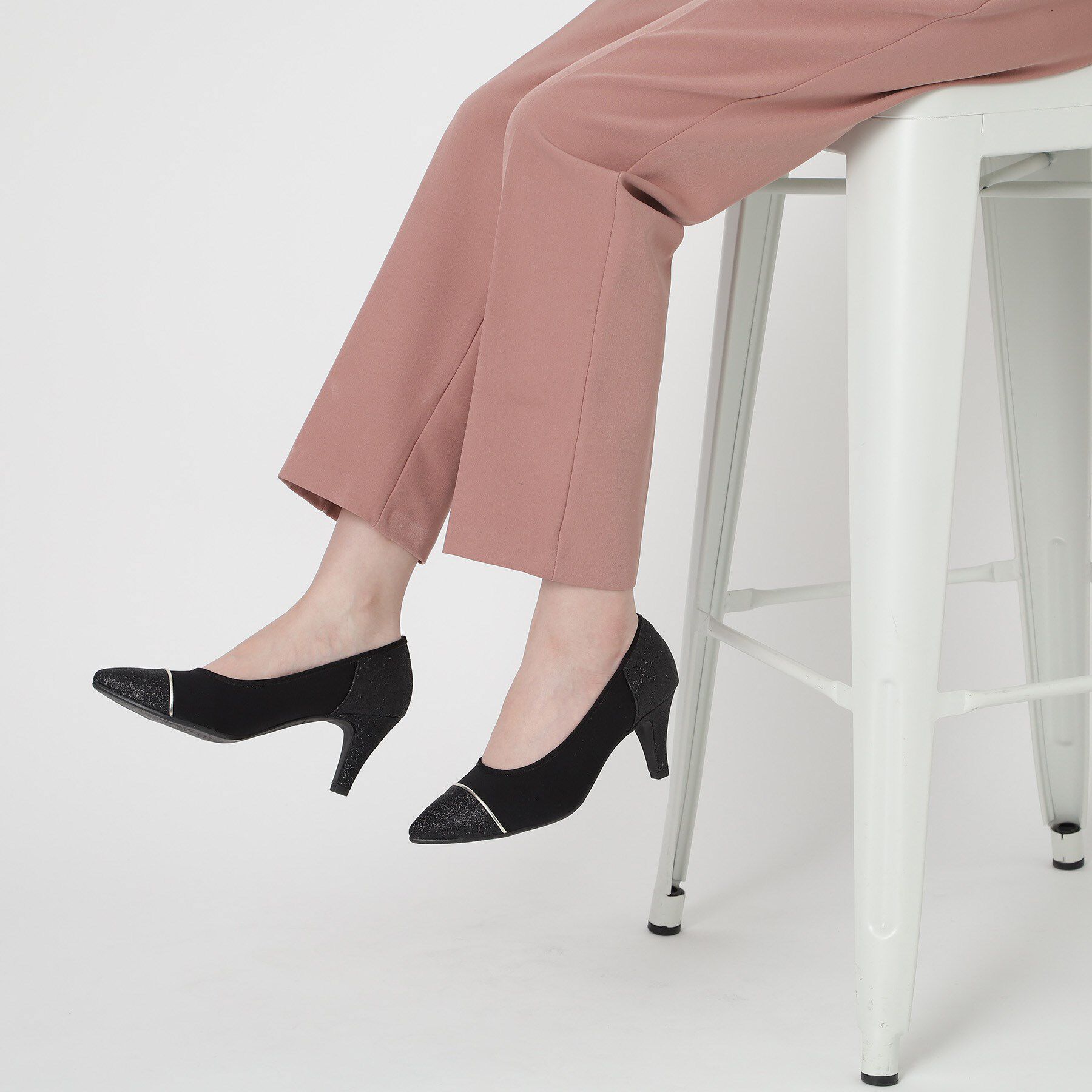 ESPERANZA「切替チュールレースパンプス」|パンプス|