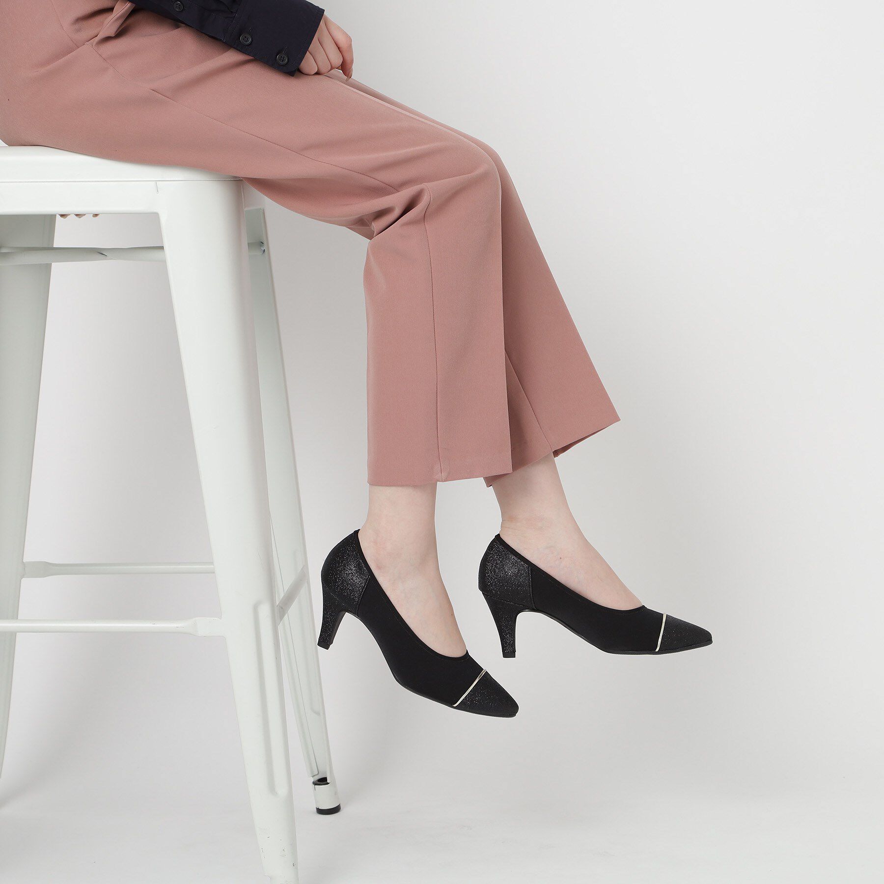 ESPERANZA「切替チュールレースパンプス」|パンプス|