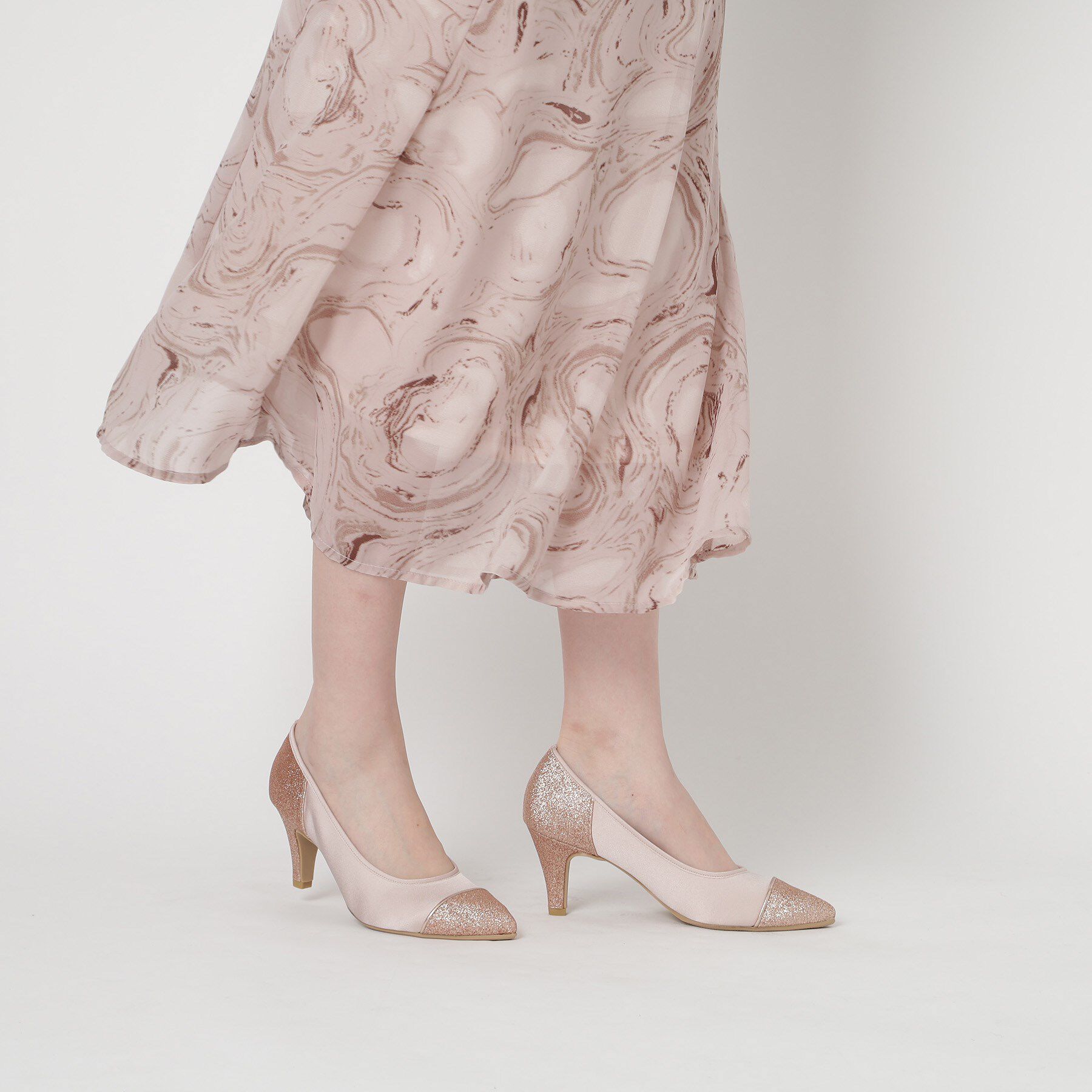 ESPERANZA「切替チュールレースパンプス」|パンプス|