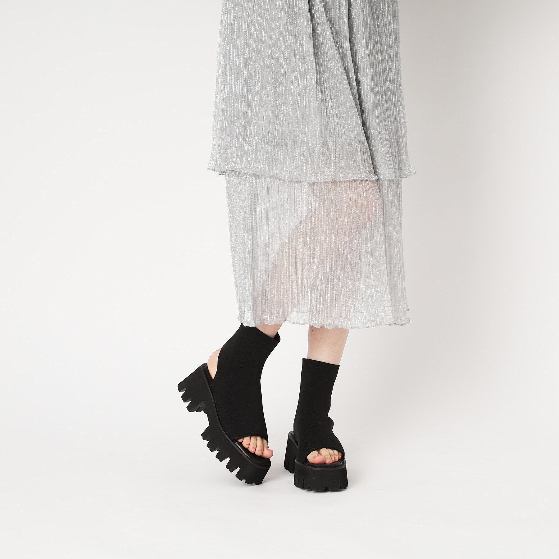 ESPERANZA「タンクソールニットブーサン 24SS」|ショートブーツ|