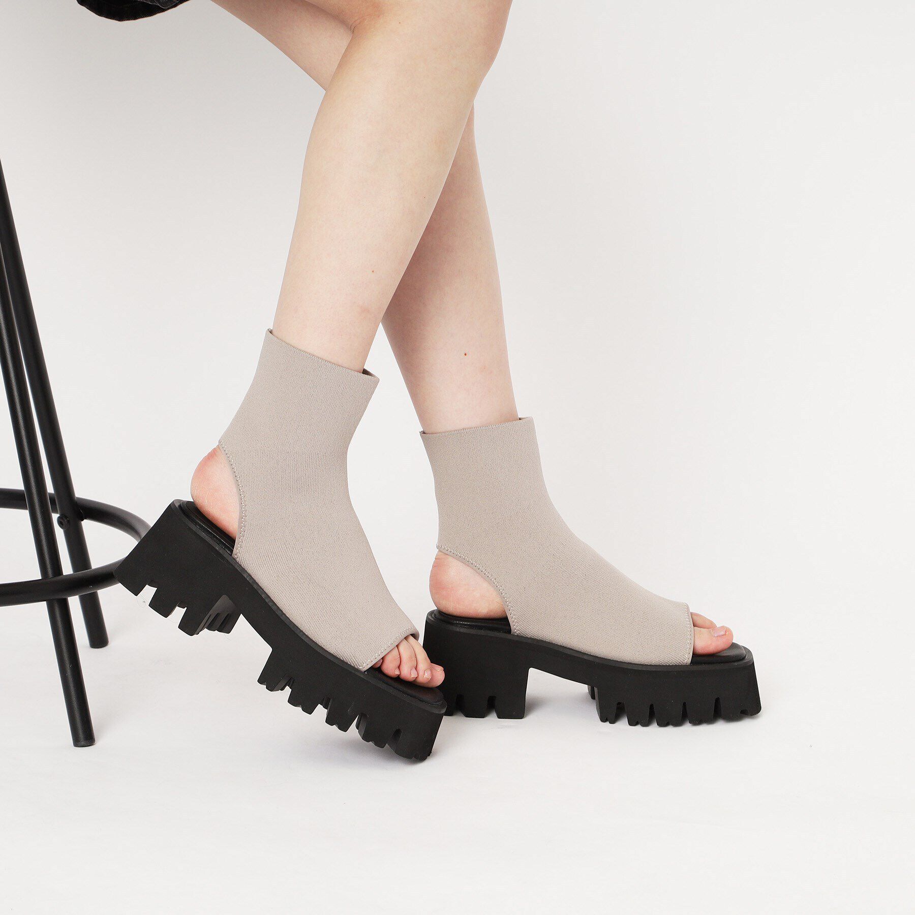 ESPERANZA「タンクソールニットブーサン 24SS」|ショートブーツ|