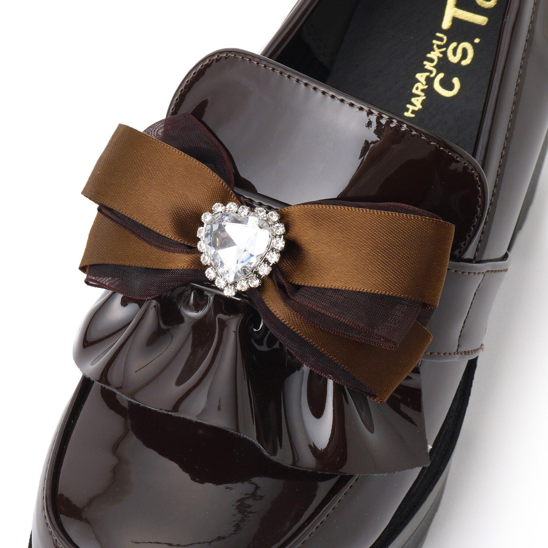 csT&P「厚底ヒールリボン付きパンプス」|パンプス|