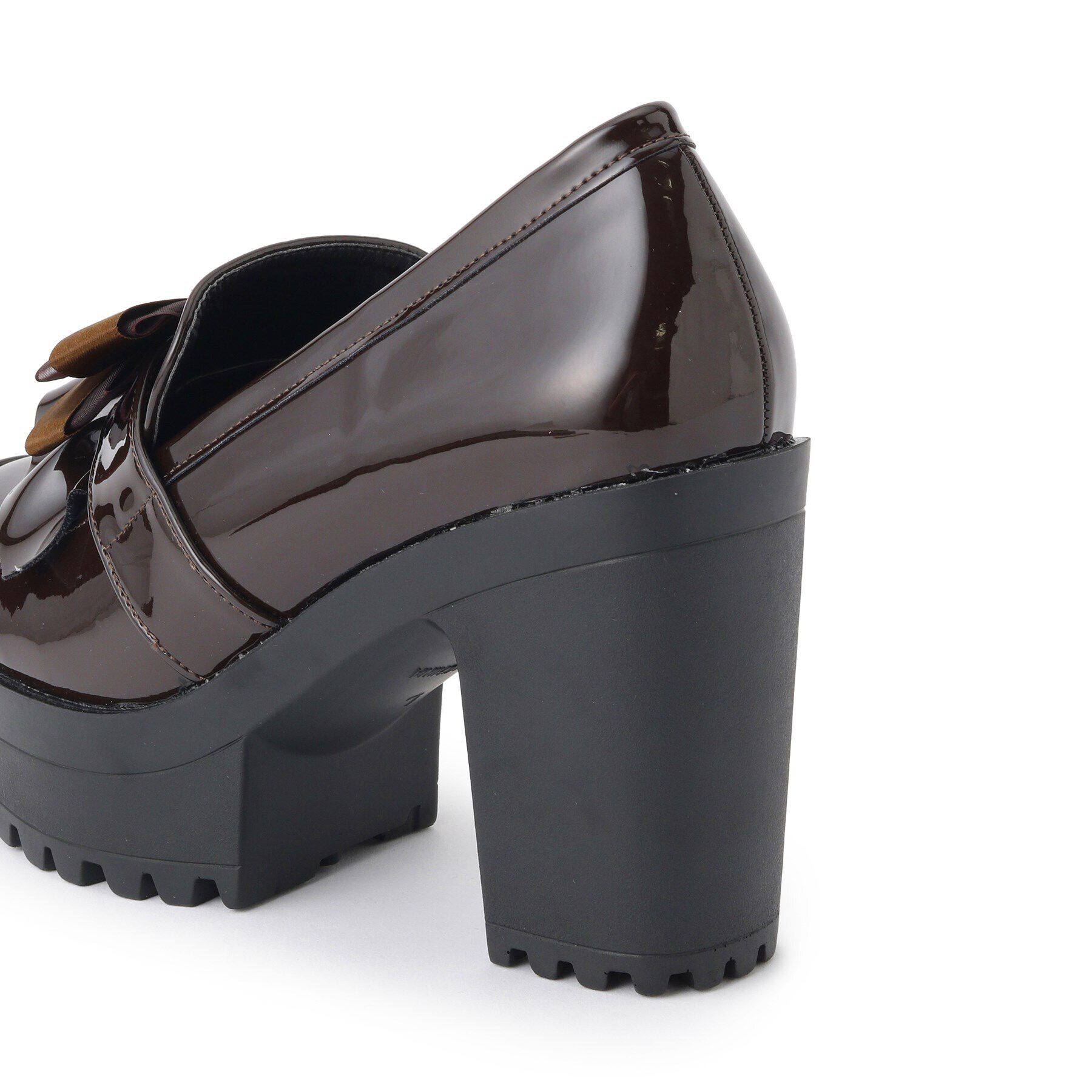 csT&P「厚底ヒールリボン付きパンプス」|パンプス|