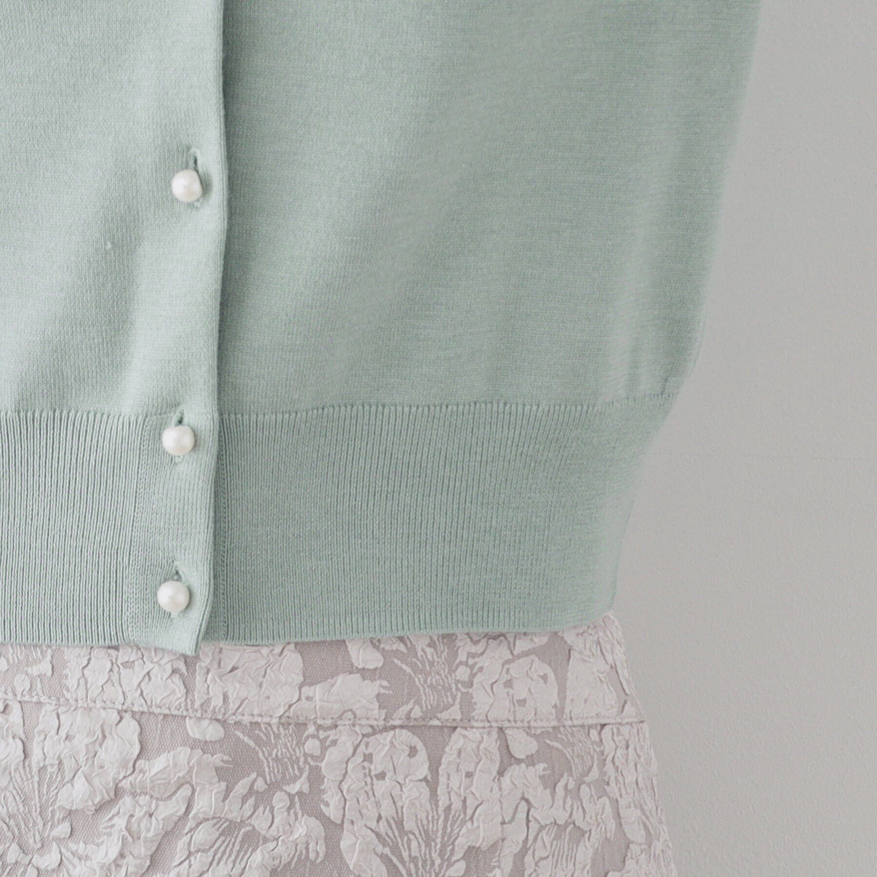 SunaUna「【SS～Lサイズ展開／リボン刺繍】クラフトニット」|カーディガン|