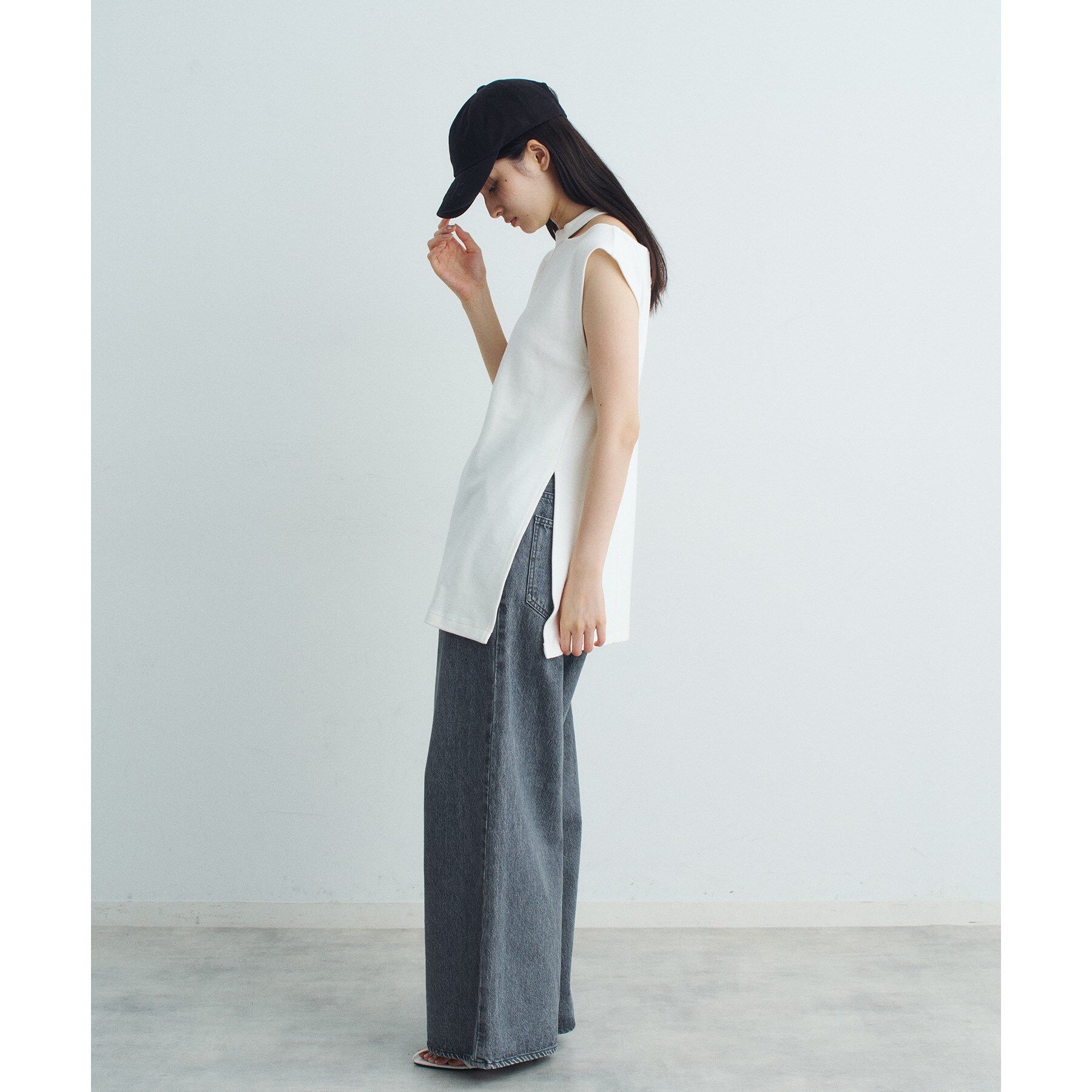 CODE A「pile cutout tee」|Tシャツ・カットソー|