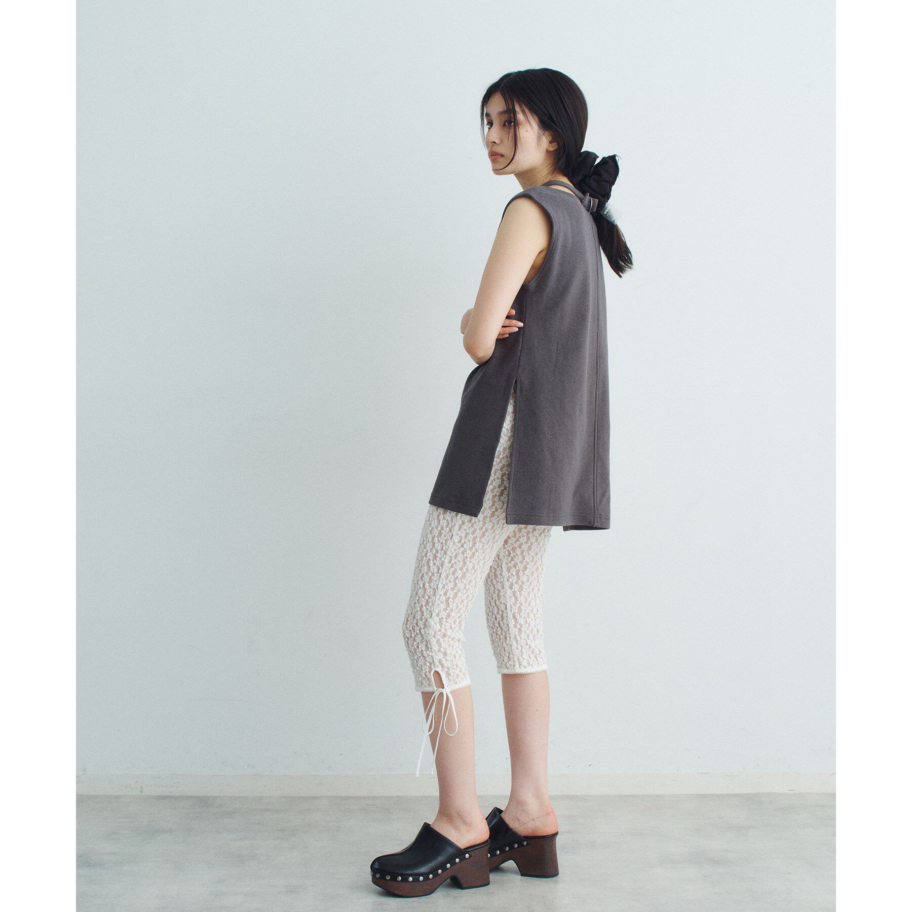 CODE A「pile cutout tee」|Tシャツ・カットソー|