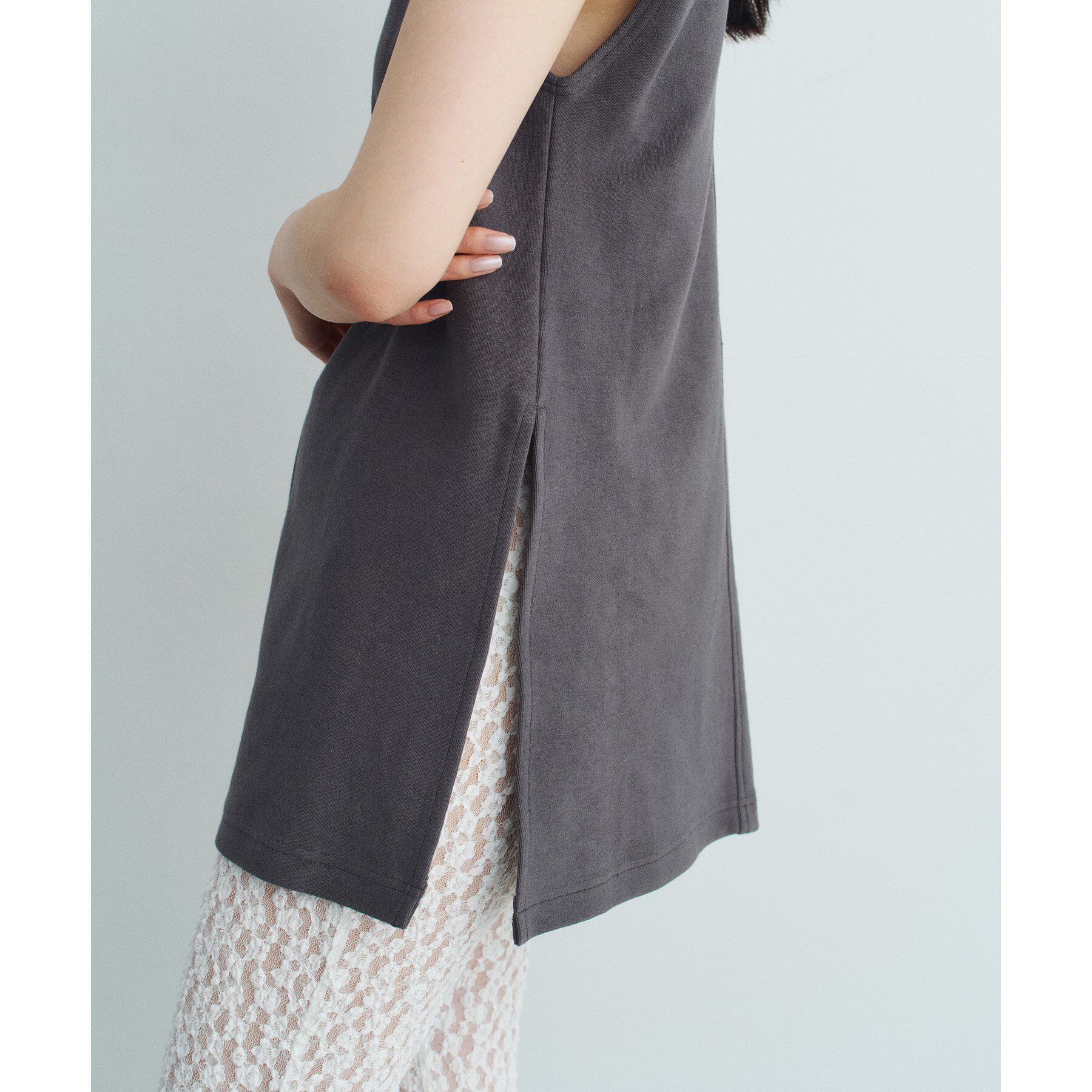 CODE A「pile cutout tee」|Tシャツ・カットソー|