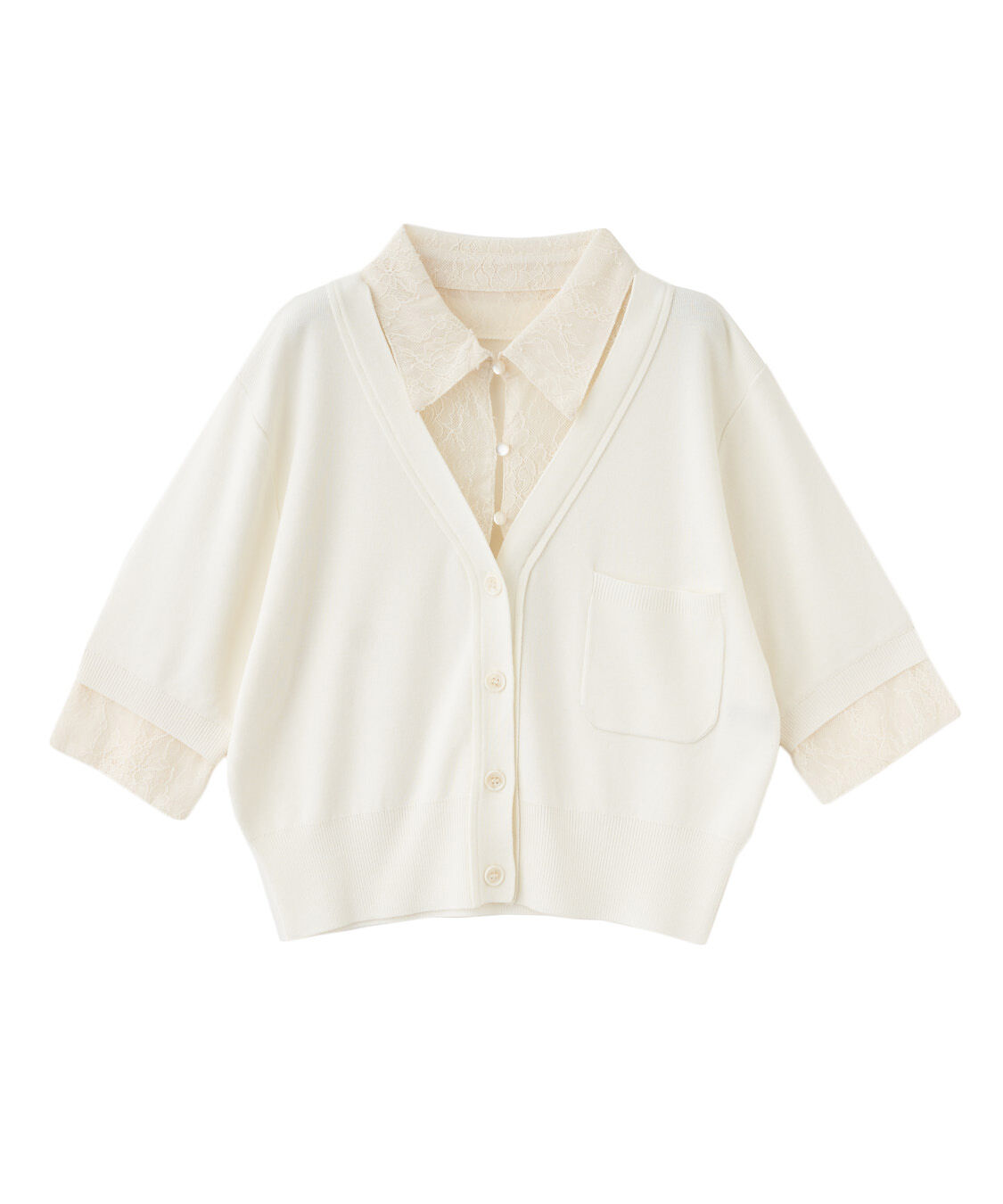 COCO DEAL「レイヤードデザインニット」|ニット・セーター|