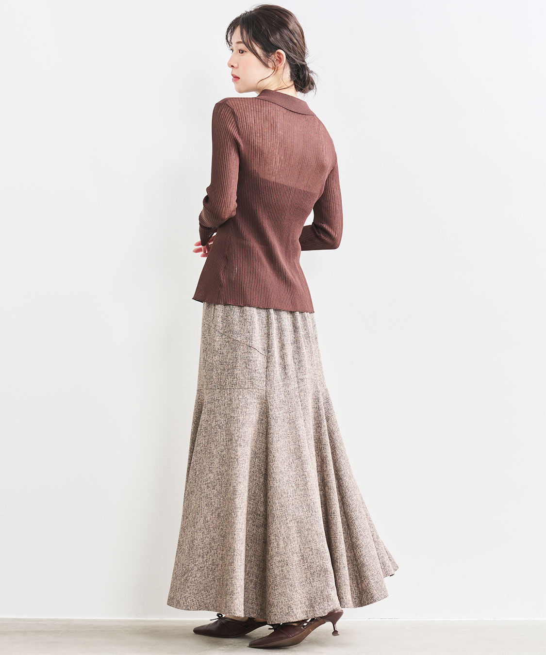 COCO DEAL「シアーニットシャツ」|シャツ・ブラウス|