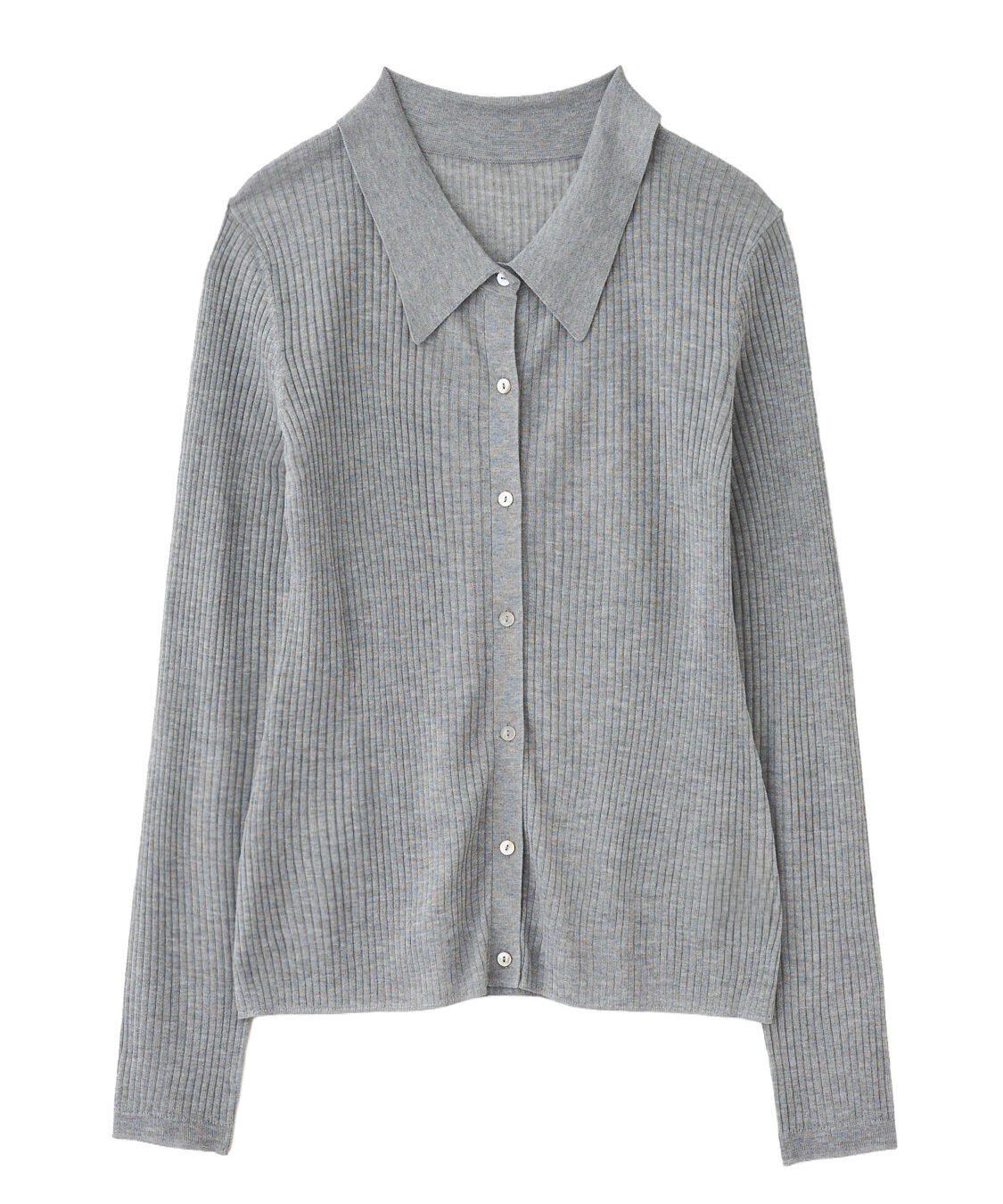 COCO DEAL「シアーニットシャツ」|シャツ・ブラウス|