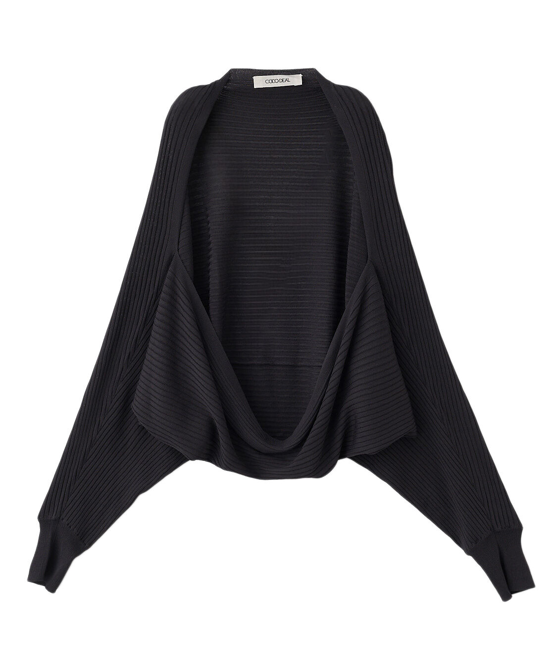 COCO DEAL「モモンガシルエットニットカーディガン」|カーディガン|チャコール