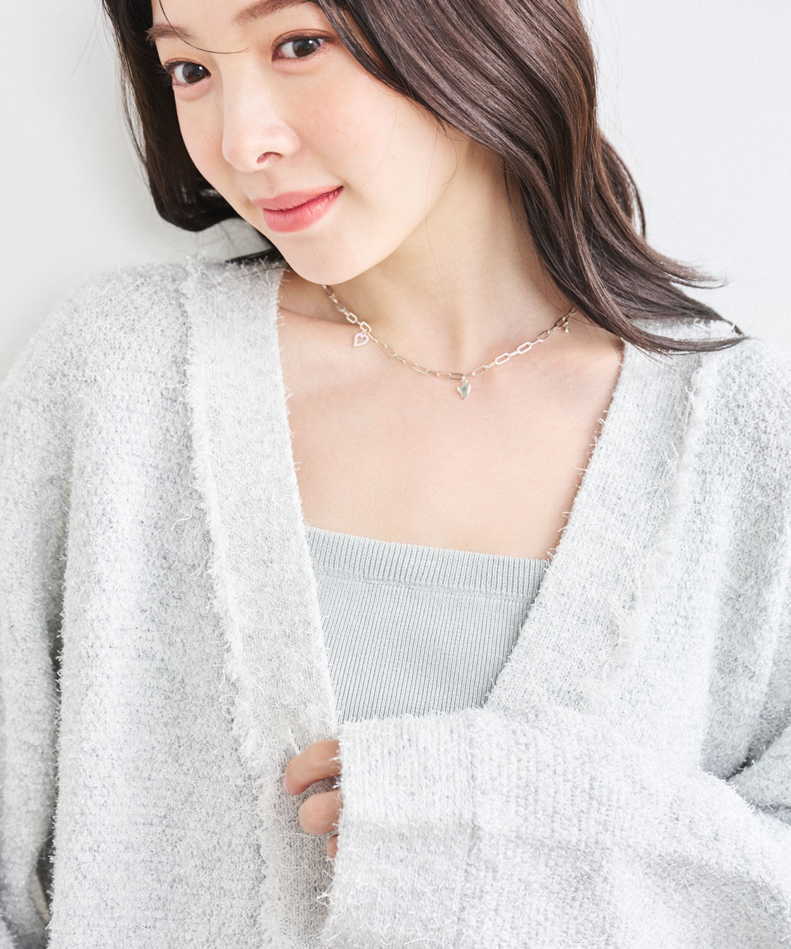 COCO DEAL「ツイーディーニットカーディガン」|ニット・セーター|