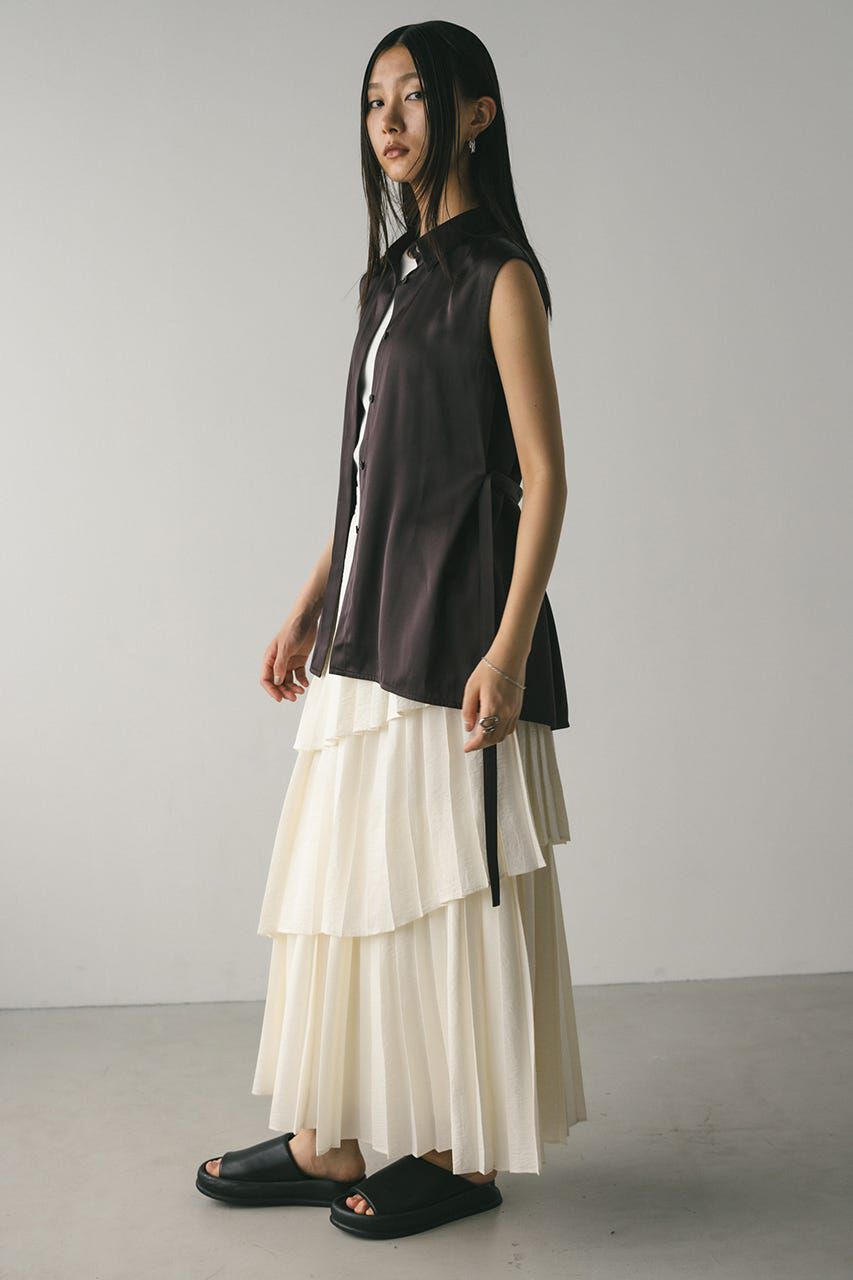 STYLEMIXER「プリーツティアードスカート」|スカート|