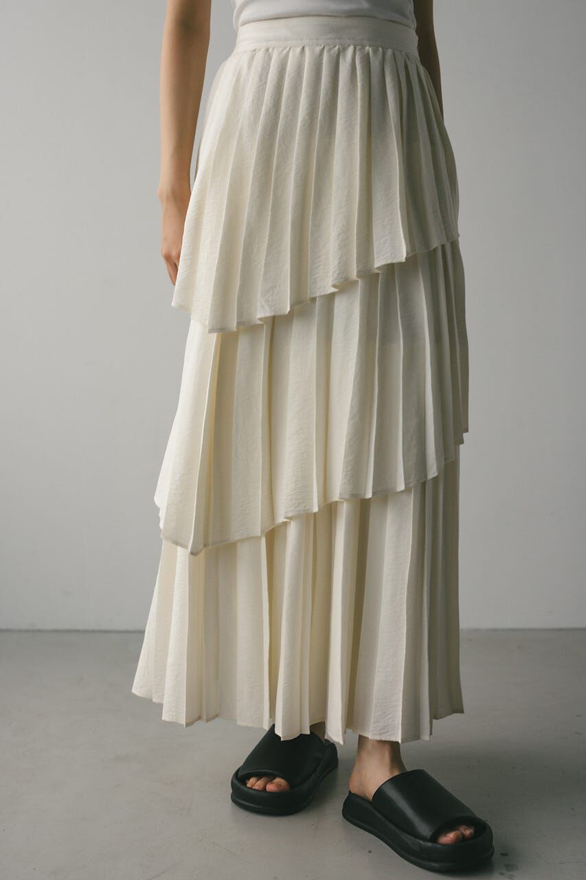 STYLEMIXER「プリーツティアードスカート」|スカート|