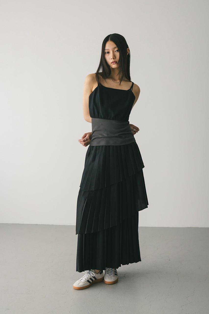 STYLEMIXER「プリーツティアードスカート」|スカート|