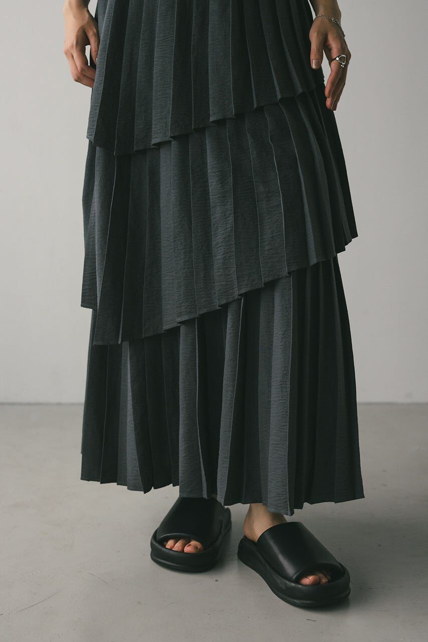 STYLEMIXER「プリーツティアードスカート」|スカート|