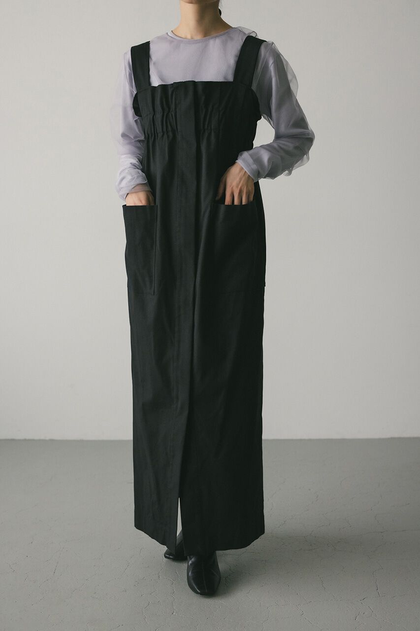 STYLEMIXER「ワイドギャザージャンスカ」|ワンピース|