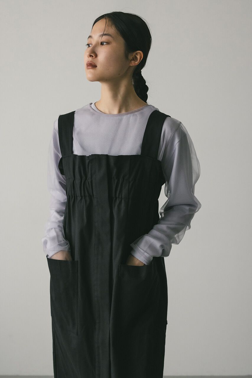 STYLEMIXER「ワイドギャザージャンスカ」|ワンピース|