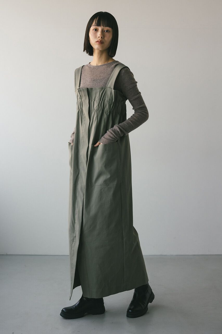 STYLEMIXER「ワイドギャザージャンスカ」|ワンピース|