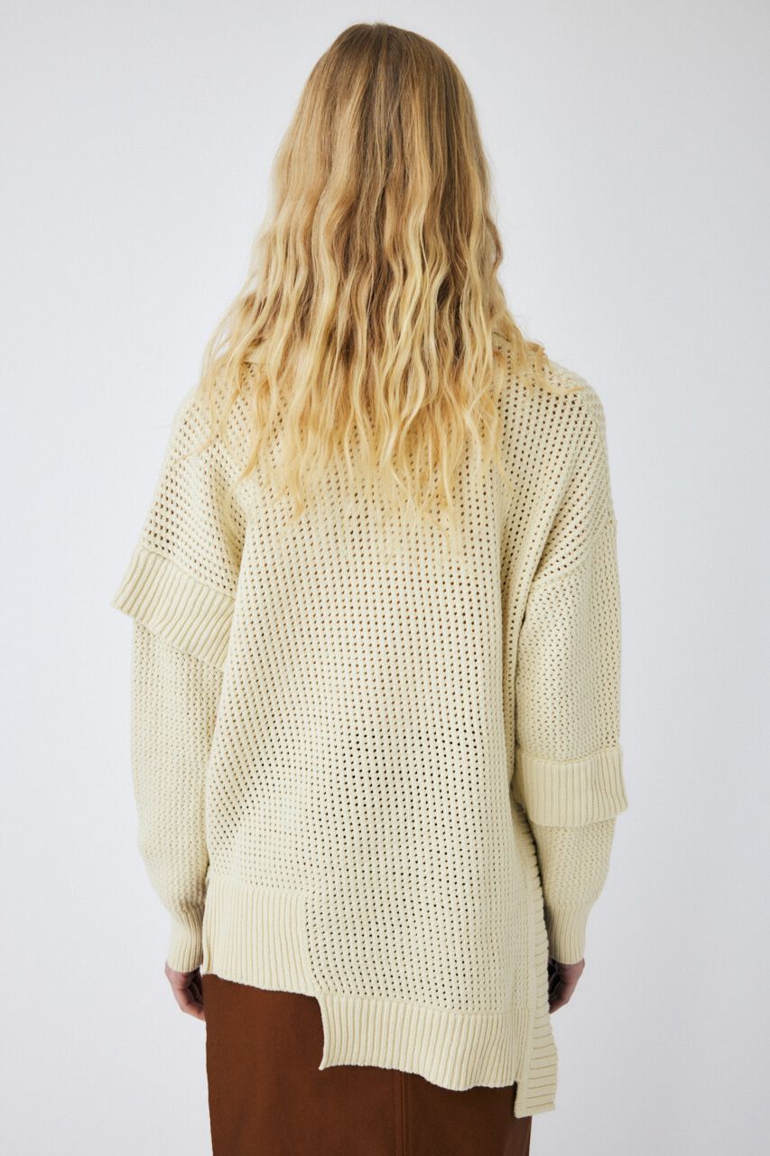 MOUSSY「MESH LOOSE KNIT トップス」|ニット・セーター|