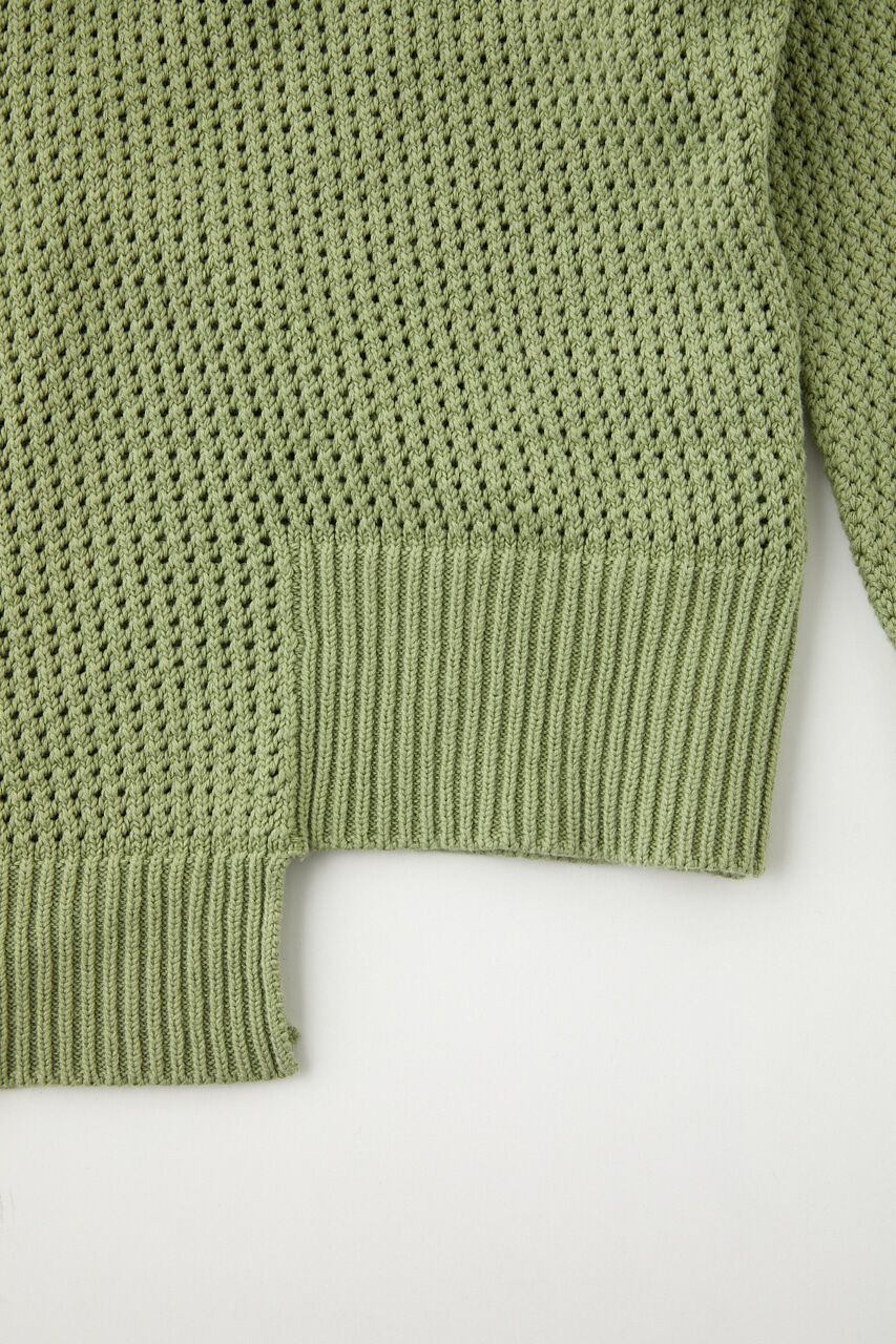 MOUSSY「MESH LOOSE KNIT トップス」|ニット・セーター|