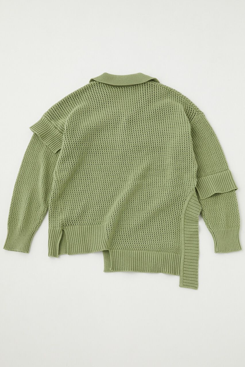 MOUSSY「MESH LOOSE KNIT トップス」|ニット・セーター|