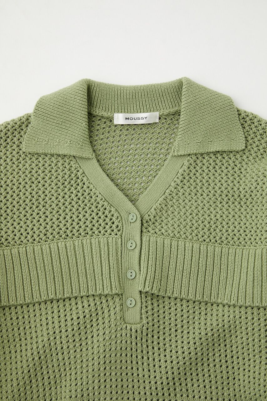 MOUSSY「MESH LOOSE KNIT トップス」|ニット・セーター|