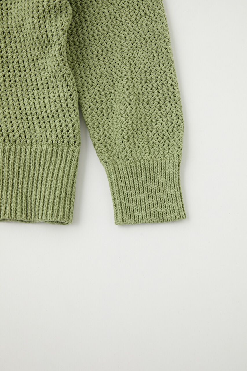 MOUSSY「MESH LOOSE KNIT トップス」|ニット・セーター|