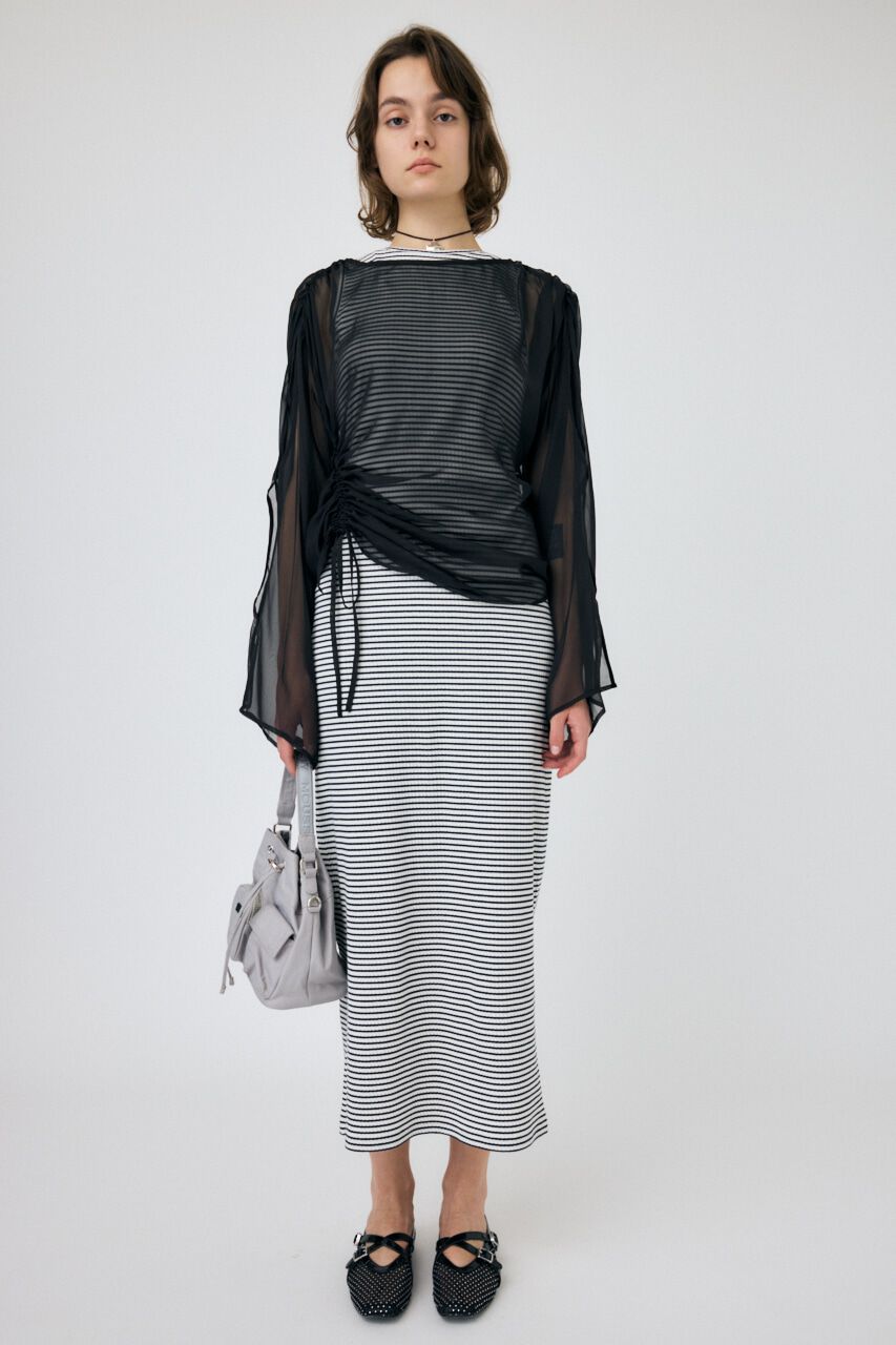 MOUSSY「CUP IN BORDER ドレス」|ワンピース|