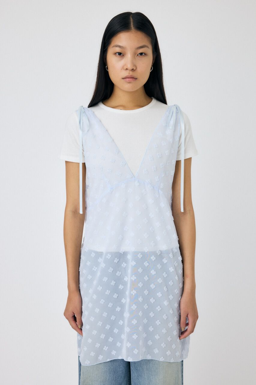 MOUSSY「FLOWER MOTIF シアーミニドレス」|ワンピース|