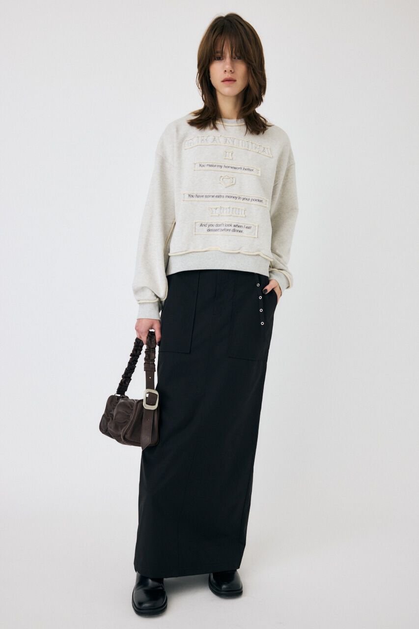 MOUSSY「GRUNGE MESSAGE プルオーバー」|パーカー|