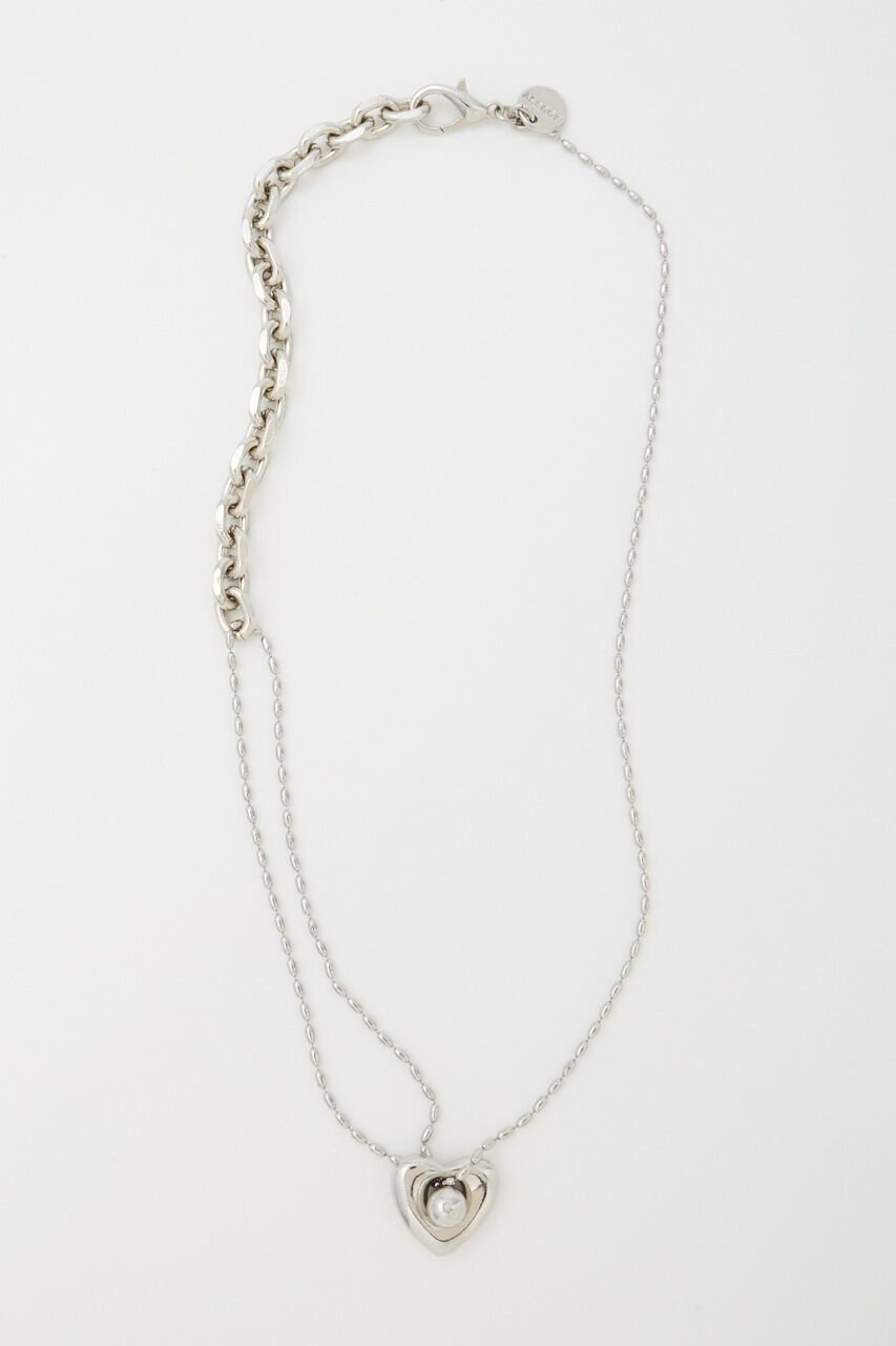 MOUSSY「MANY CHAIN HEART ネックレス」|ネックレス|