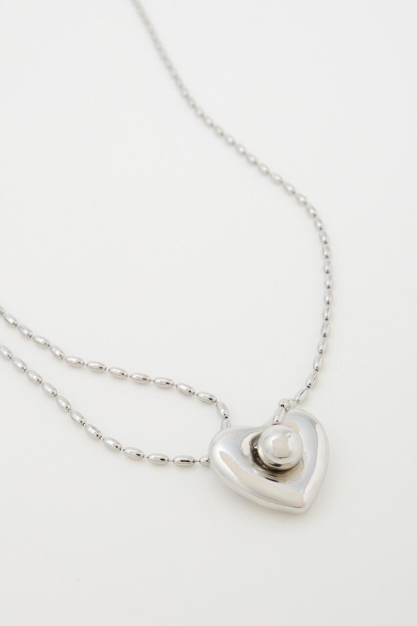 MOUSSY「MANY CHAIN HEART ネックレス」|ネックレス|