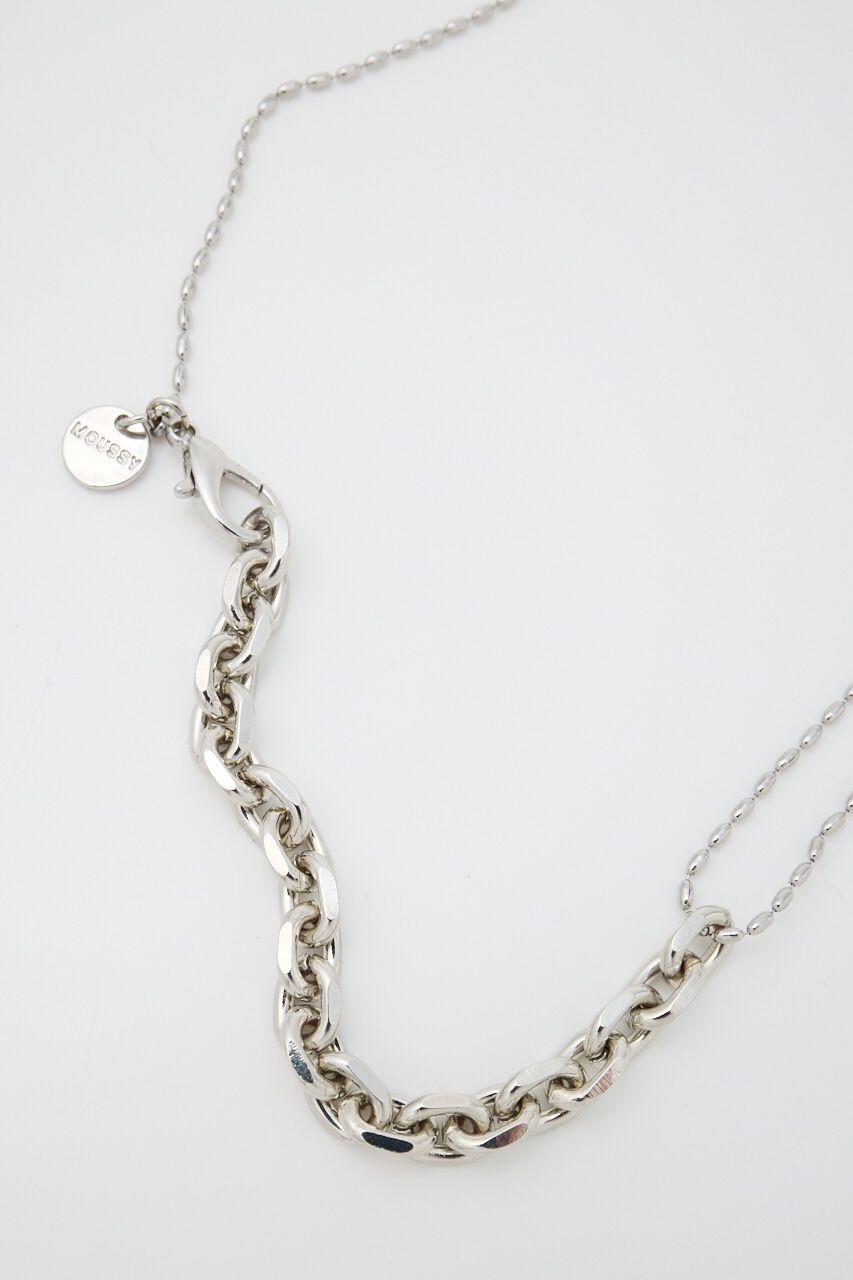 MOUSSY「MANY CHAIN HEART ネックレス」|ネックレス|