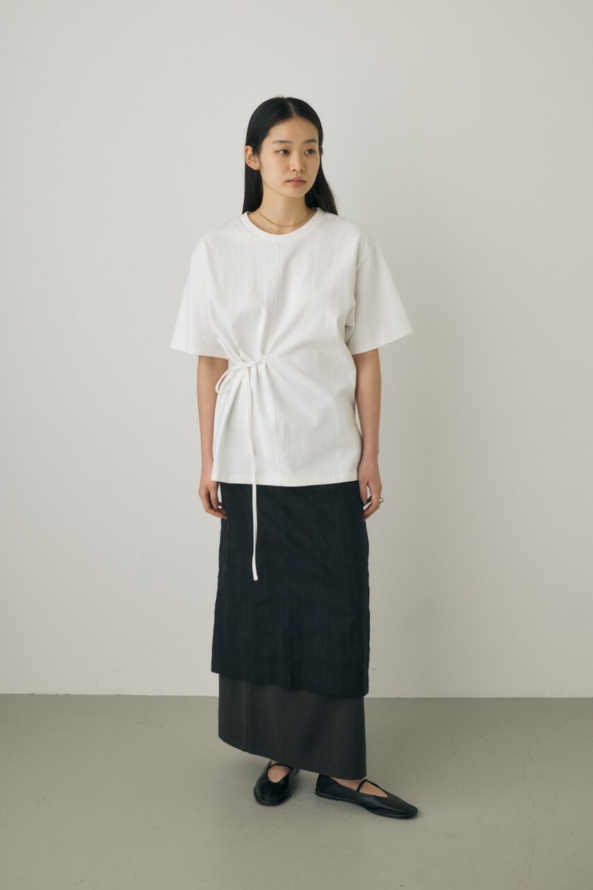 MOUSSY「シアーチェックエプロンスカート　オーガニックコットン使用」|スカート|