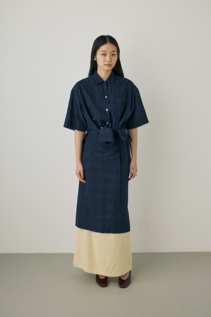 MOUSSY「シアーチェックエプロンスカート　オーガニックコットン使用」|スカート|