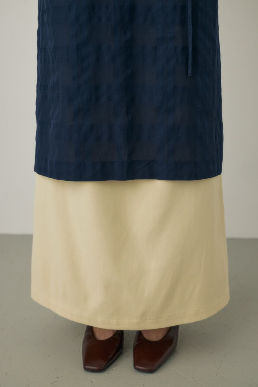 MOUSSY「シアーチェックエプロンスカート　オーガニックコットン使用」|スカート|