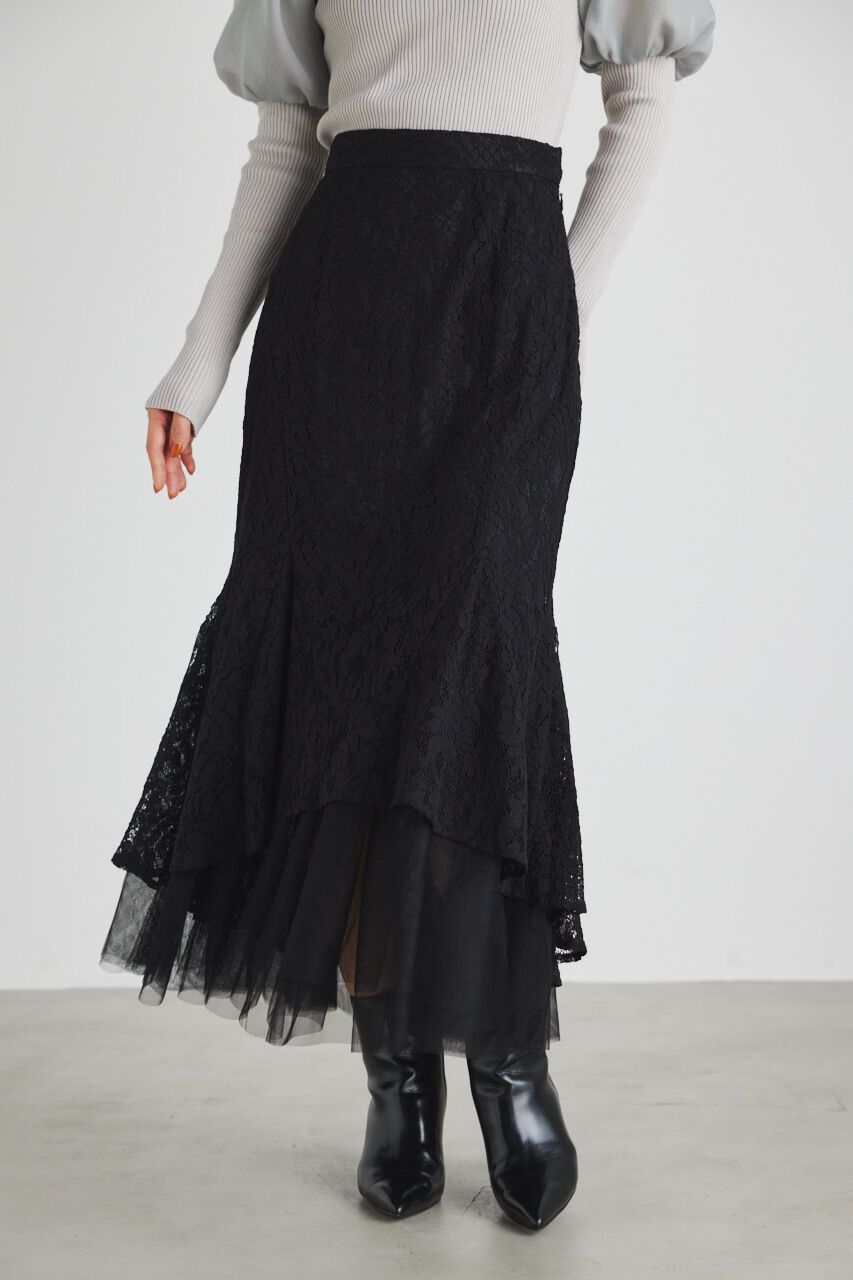 rienda「バックテールレースドッキングマーメイドSK」|スカート|
