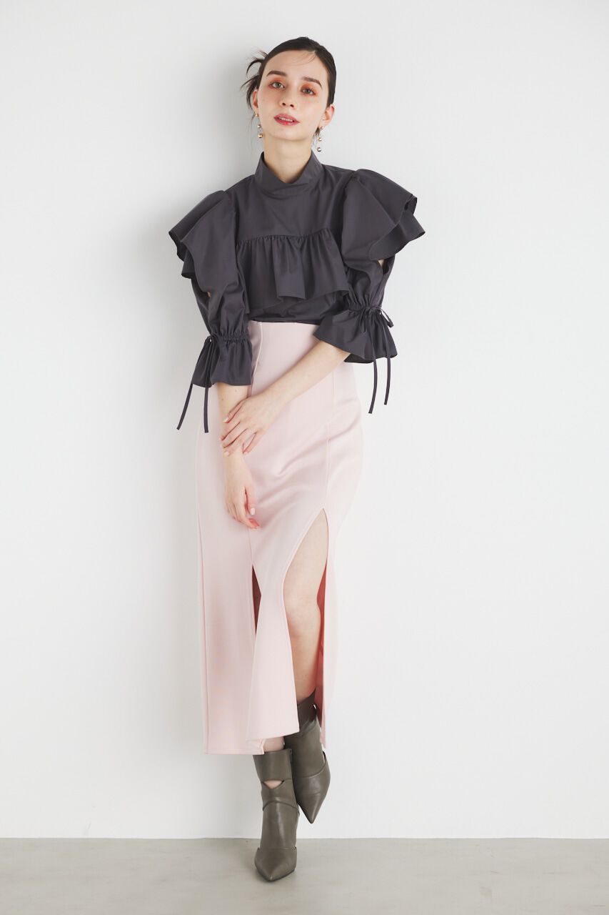 rienda「ダブルスリットH/W SSPT」|その他|L/PNK1